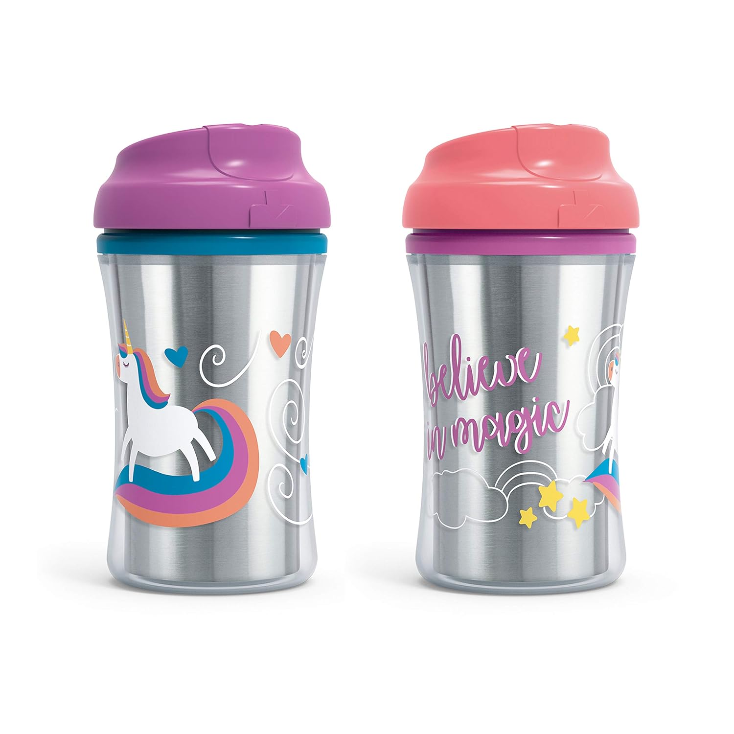 First Essentials by NUK Hard Spout Sippy Cup, 10 oz., 2-Pack, Assorted Colors