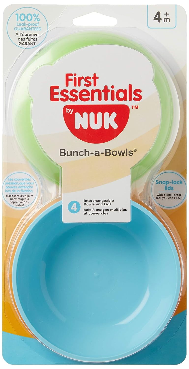 NUK First Essentials Bunch-a-Bowls, 4 Count