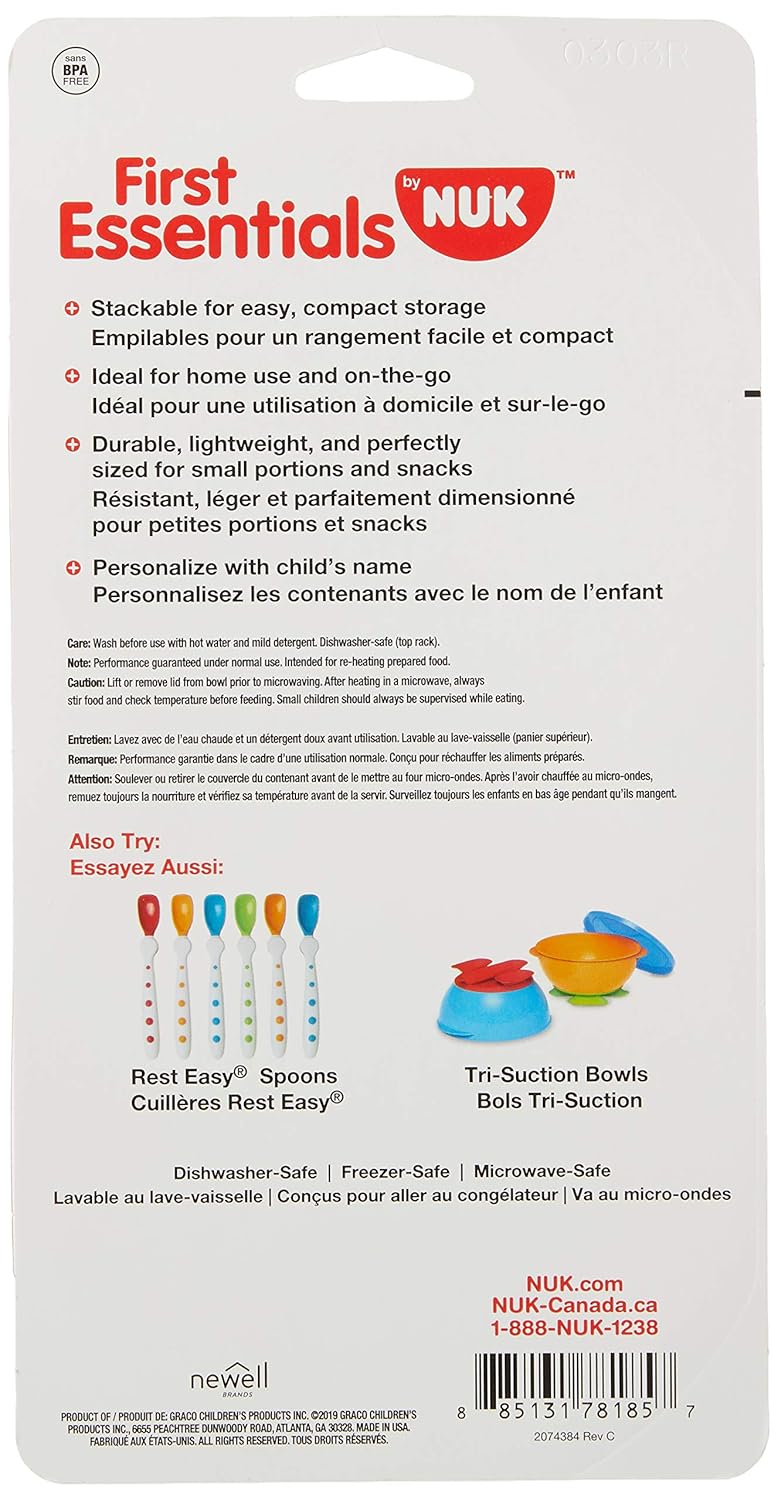 NUK First Essentials Bunch-a-Bowls, 4 Count