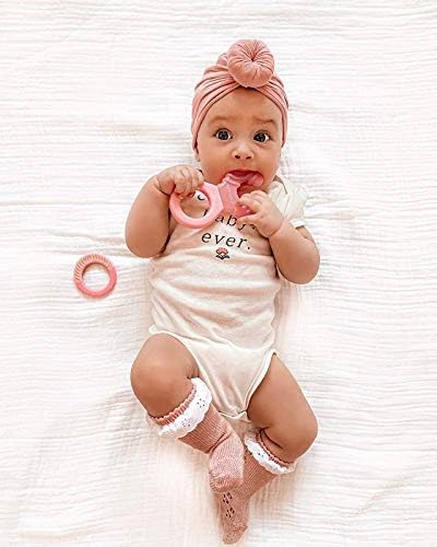 Twistshake Teether for 1+ Month Newborn Baby | Teething Ring Stimulates and Massages Sore Gums | Smoothing Relief with Handle | BPA Free