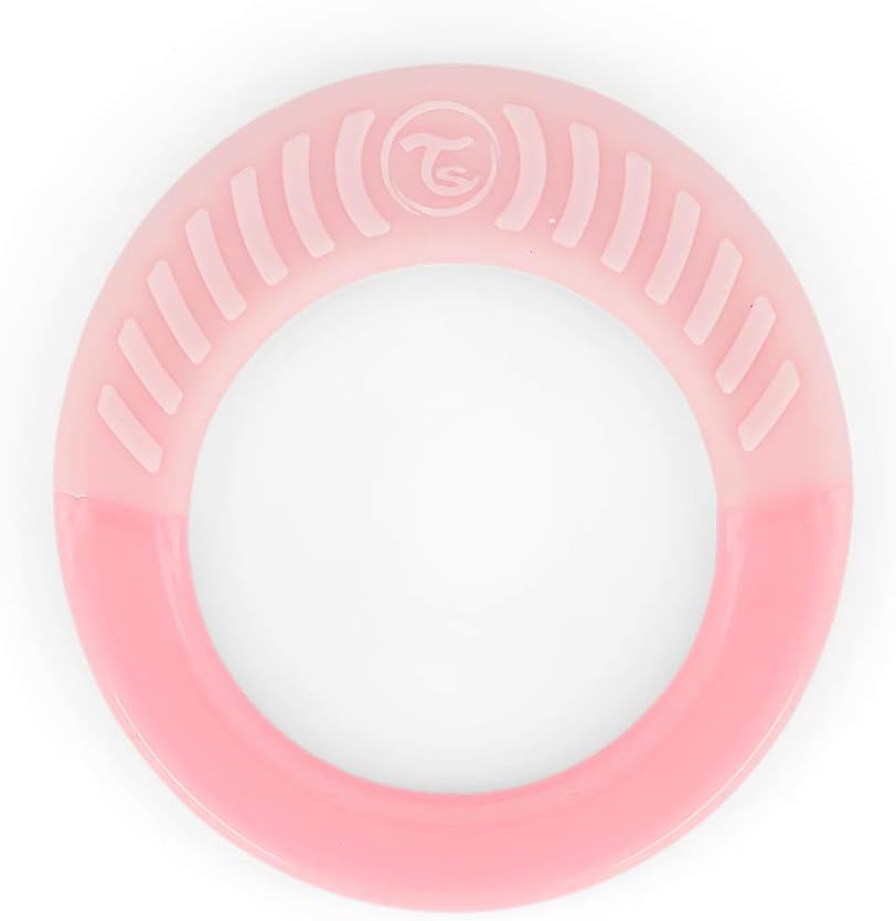 Twistshake Teether for 1+ Month Newborn Baby | Teething Ring Stimulates and Massages Sore Gums | Smoothing Relief with Handle | BPA Free