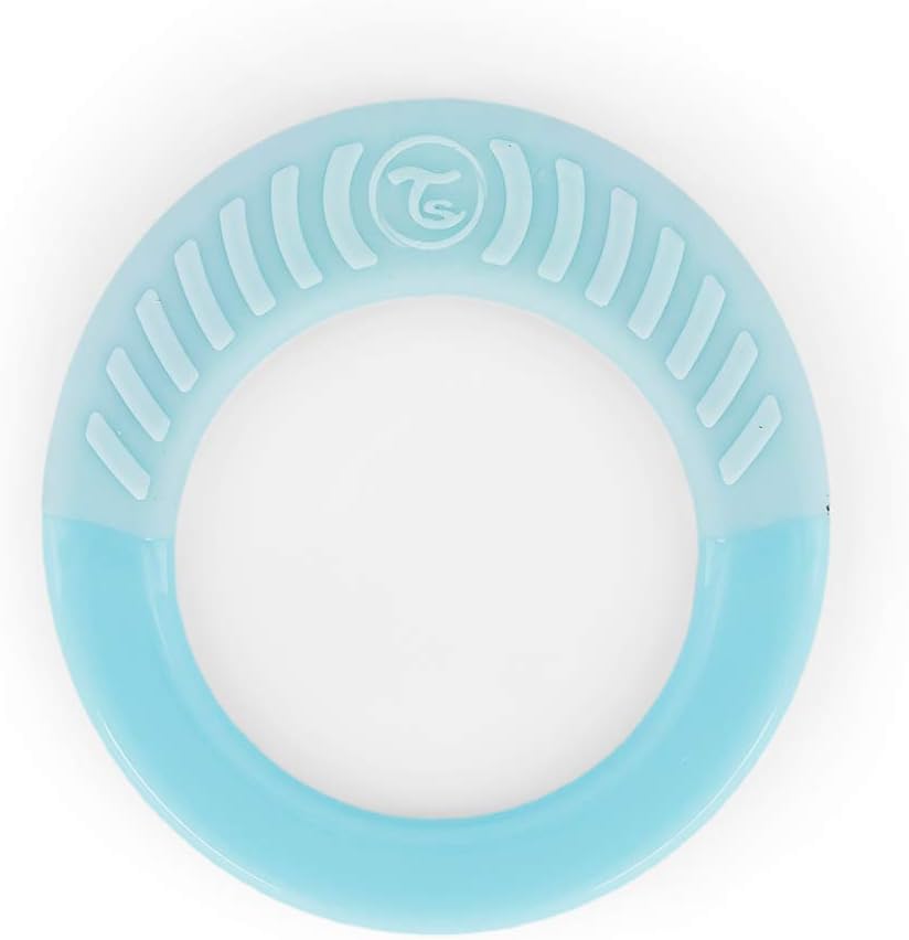 Twistshake Teether for 1+ Month Newborn Baby | Teething Ring Stimulates and Massages Sore Gums | Smoothing Relief with Handle | BPA Free