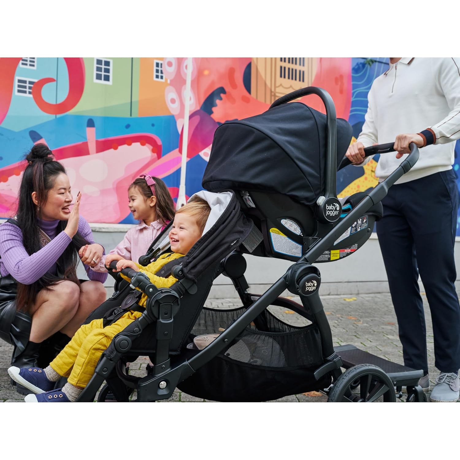 Baby Jogger Glider Board for City Mini 2, City Mini 2 Double, City Mini GT2, City Mini GT2 Double, City Select, and City Select LUX Strollers, Black