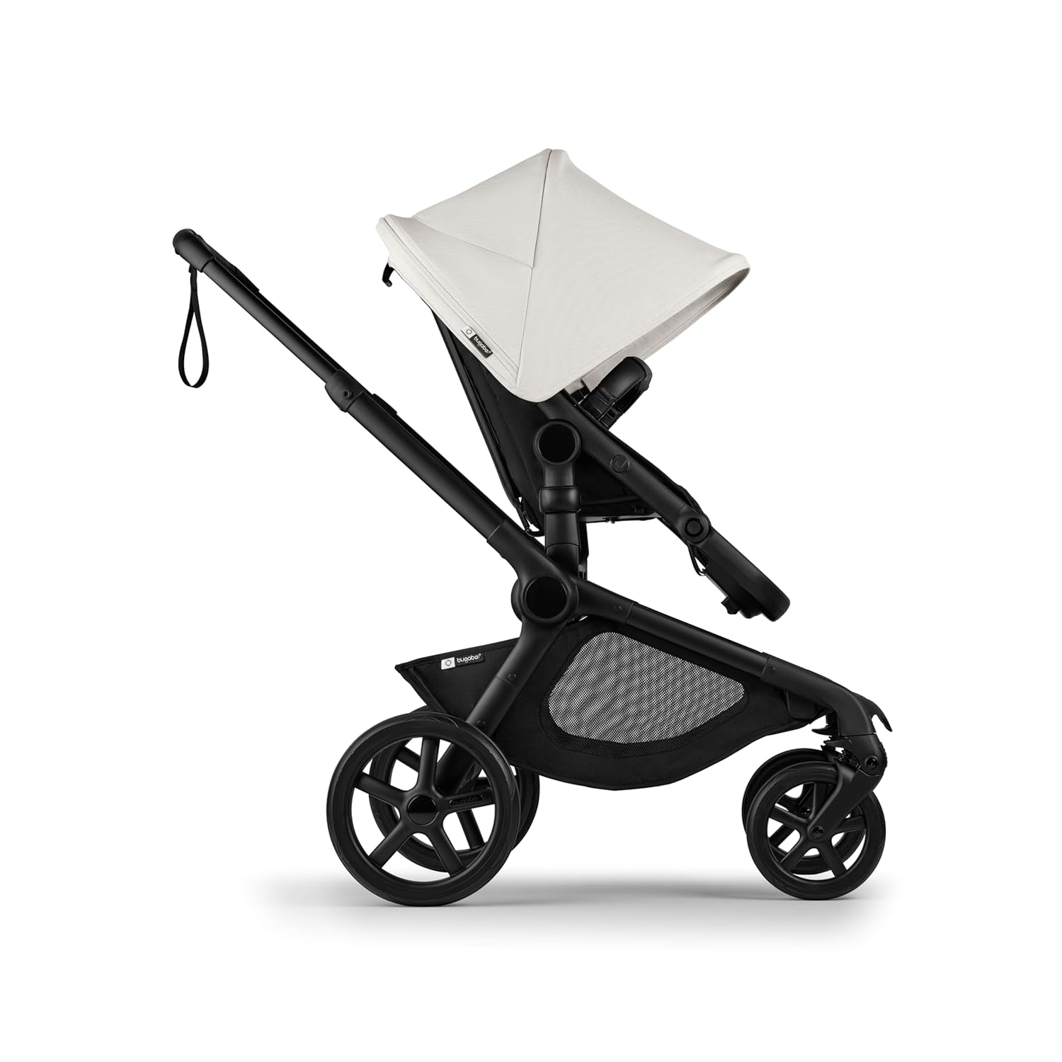 Bugaboo Kangaroo All-Terrain Single-to-Double Tandem Stroller for Infant and Toddler, for Up to Three Kids, XL Wheels, One-Hand Operation, Large Bassinet, XL Underseat Storage (Dark Cherry)