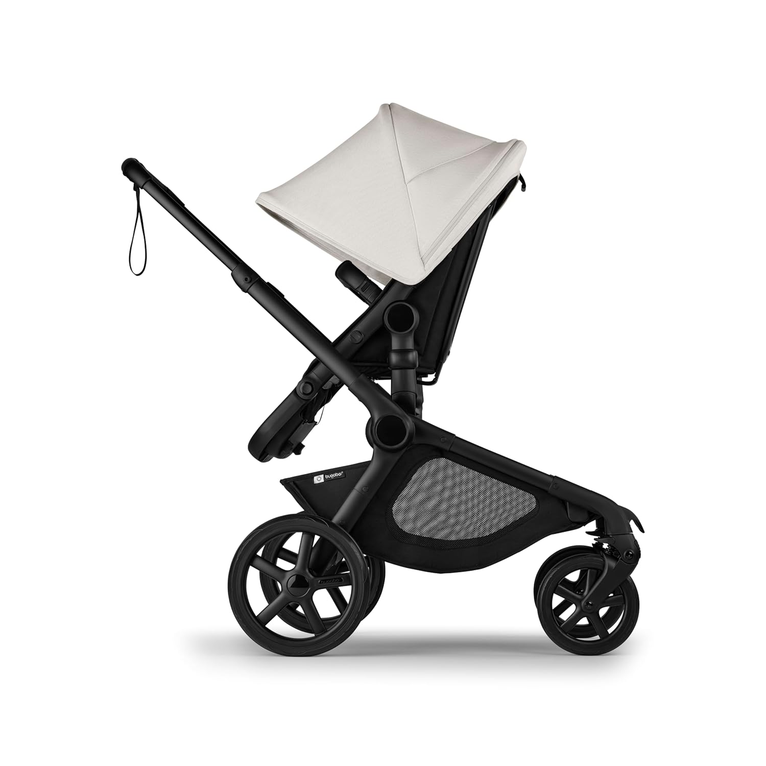 Bugaboo Kangaroo All-Terrain Single-to-Double Tandem Stroller for Infant and Toddler, for Up to Three Kids, XL Wheels, One-Hand Operation, Large Bassinet, XL Underseat Storage (Dark Cherry)