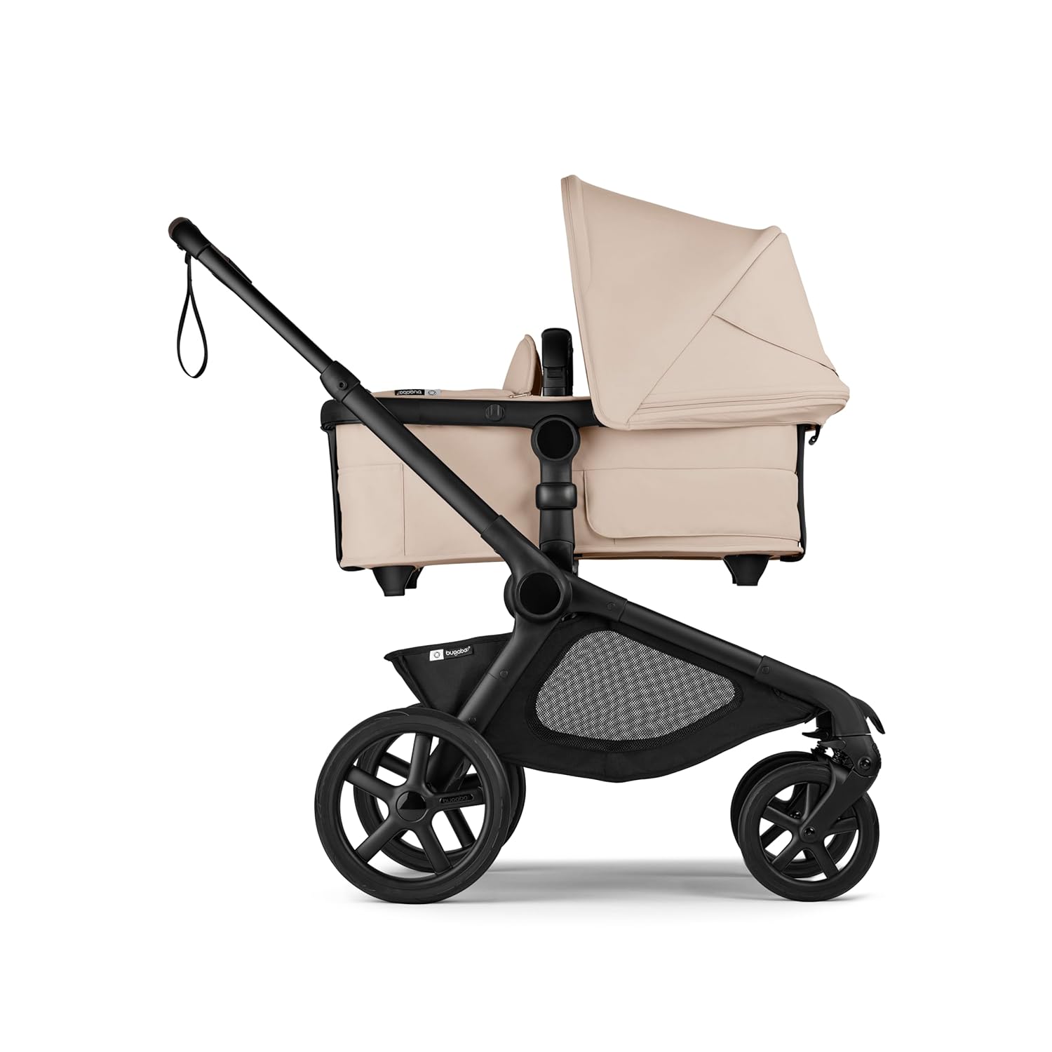 Bugaboo Kangaroo All-Terrain Single-to-Double Tandem Stroller for Infant and Toddler, for Up to Three Kids, XL Wheels, One-Hand Operation, Large Bassinet, XL Underseat Storage (Dark Cherry)