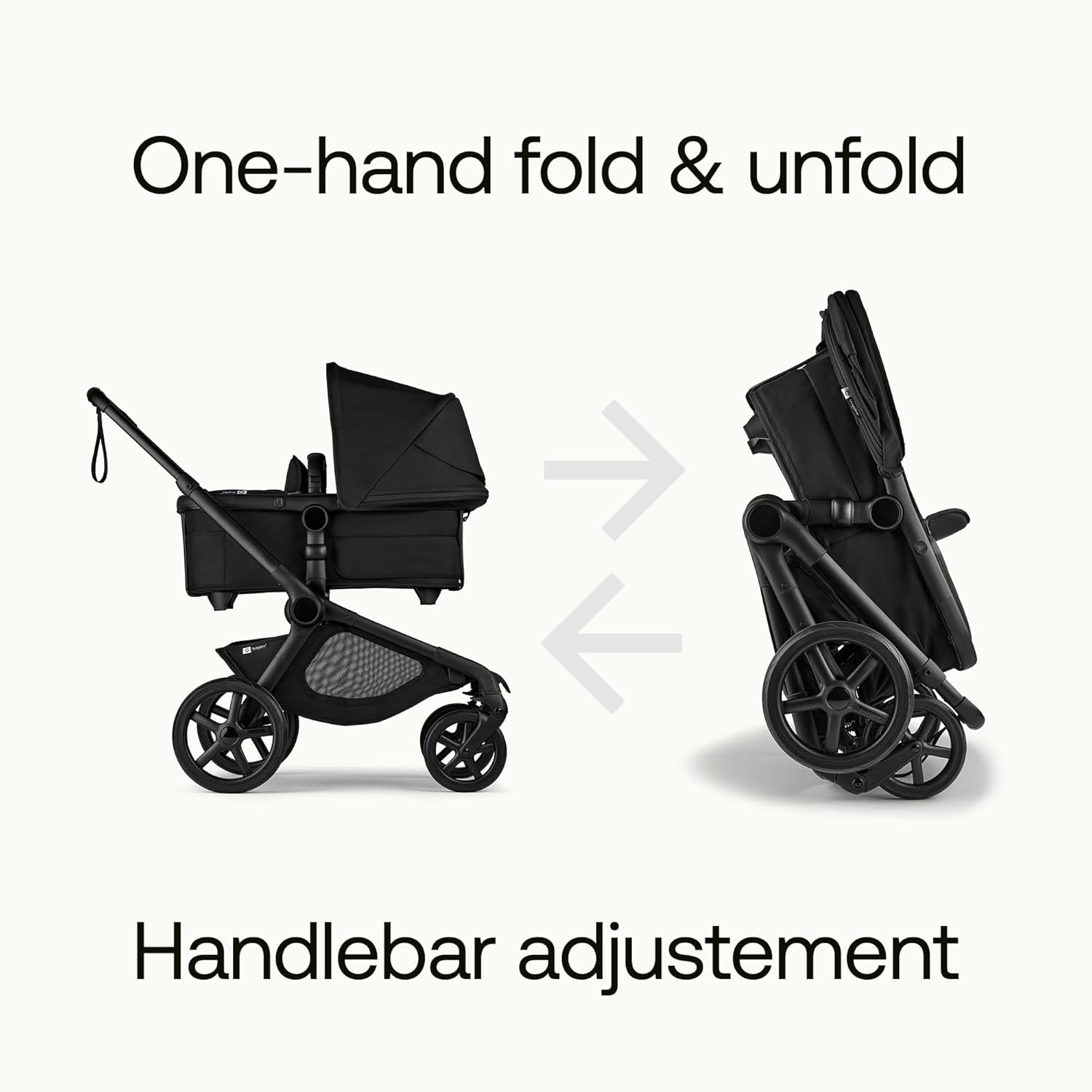 Bugaboo Kangaroo All-Terrain Single-to-Double Tandem Stroller for Infant and Toddler, for Up to Three Kids, XL Wheels, One-Hand Operation, Large Bassinet, XL Underseat Storage (Dark Cherry)