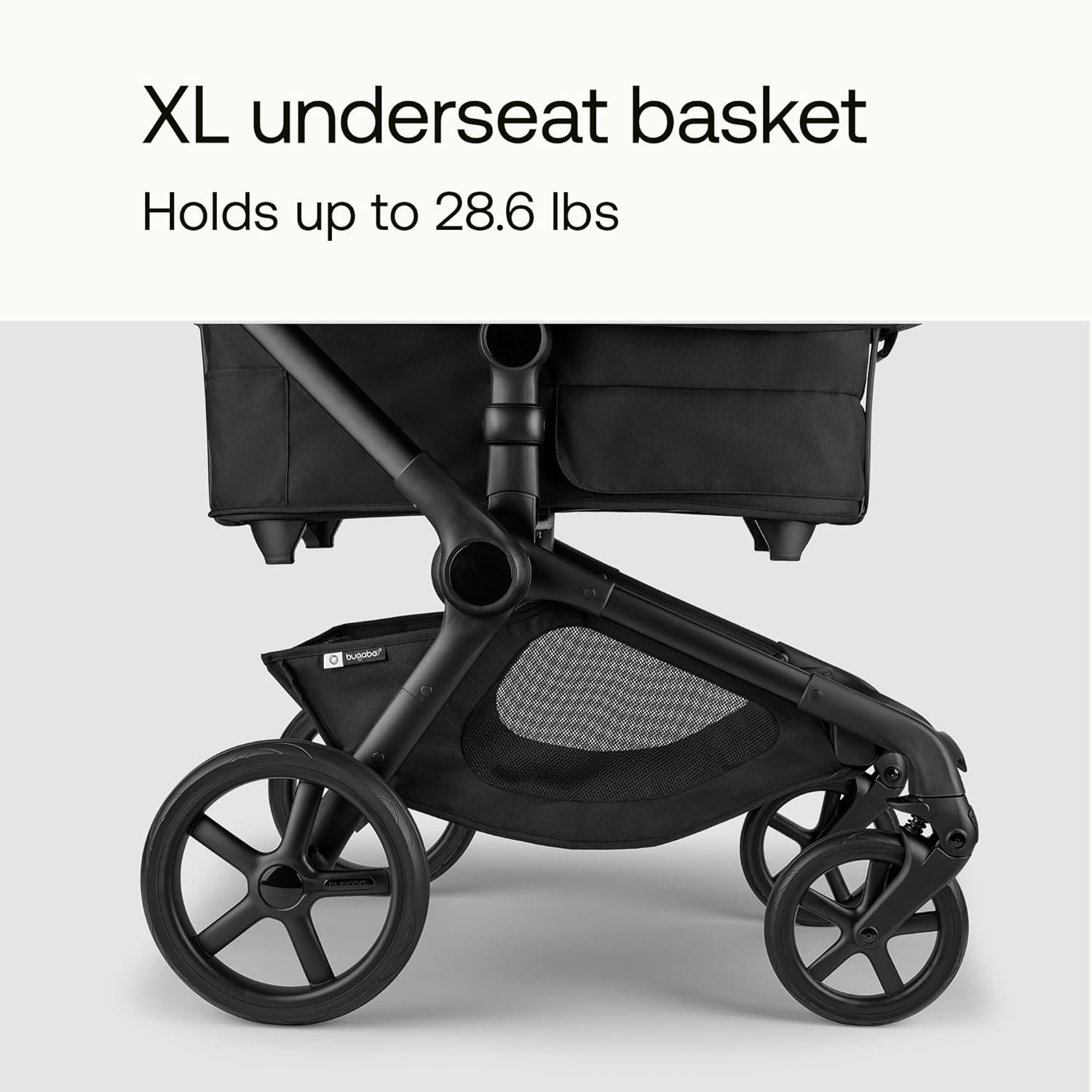 Bugaboo Kangaroo All-Terrain Single-to-Double Tandem Stroller for Infant and Toddler, for Up to Three Kids, XL Wheels, One-Hand Operation, Large Bassinet, XL Underseat Storage (Dark Cherry)