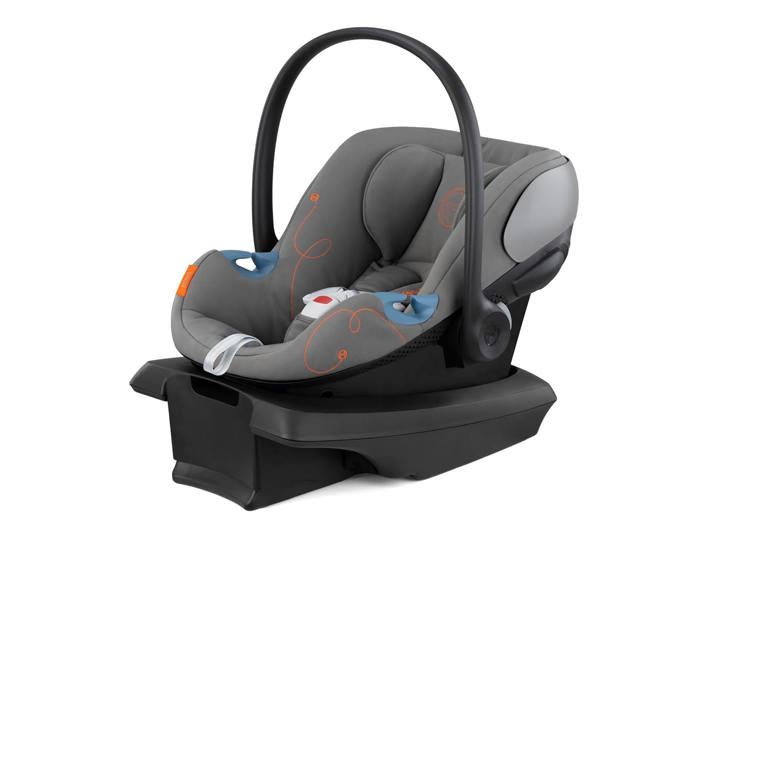 Cybex Aton G Infant Car Seat with Linear Side-Impact Protection, 11-Position Adjustable Headrest, in-Shell Ventilation, Easy-in Buckle, Safelock Base, Ocean Blue