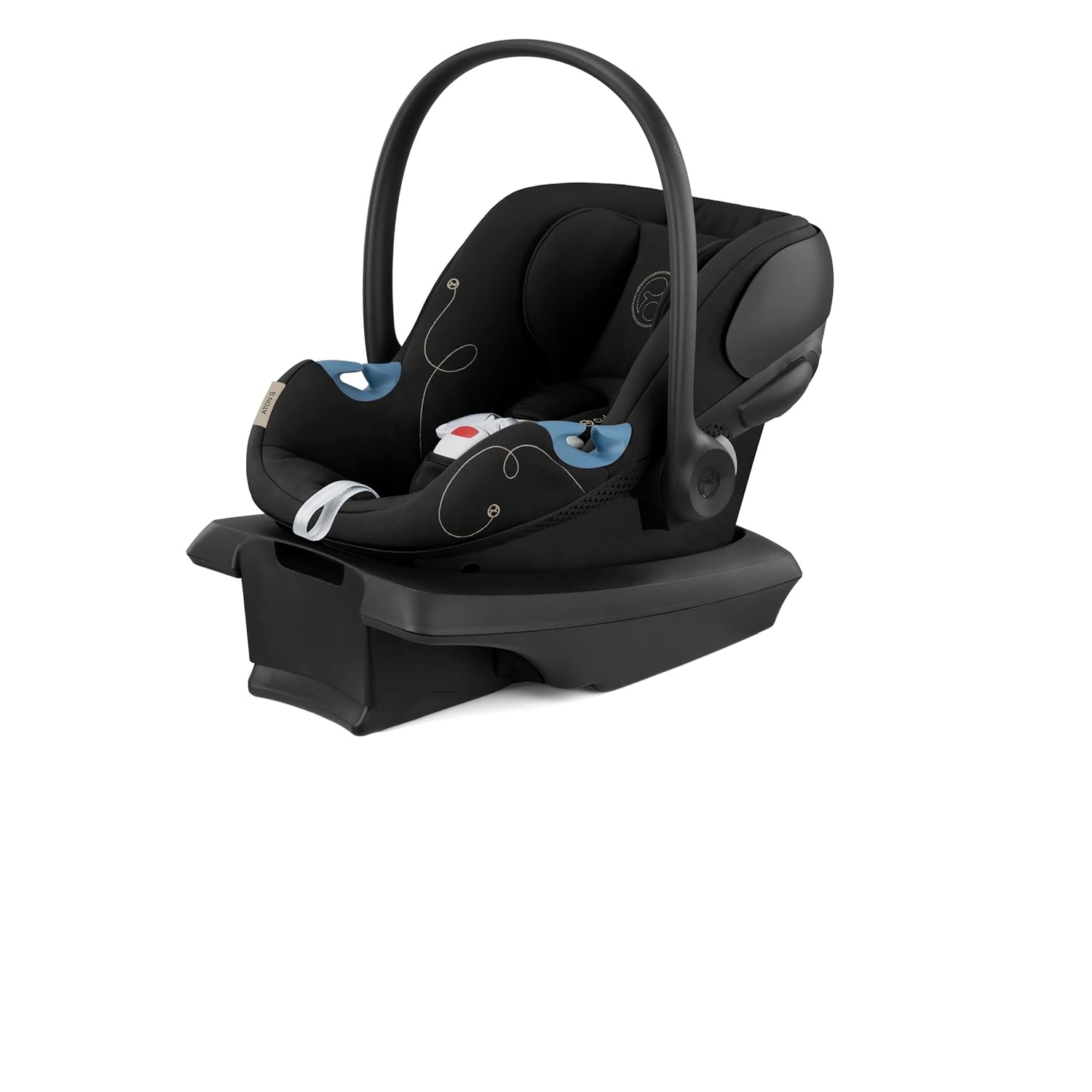 Cybex Aton G Infant Car Seat with Linear Side-Impact Protection, 11-Position Adjustable Headrest, in-Shell Ventilation, Easy-in Buckle, Safelock Base, Ocean Blue
