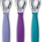 NUK Kiddy Cutlery Spoons, 3 Pack, 18+ Months Blue & Green